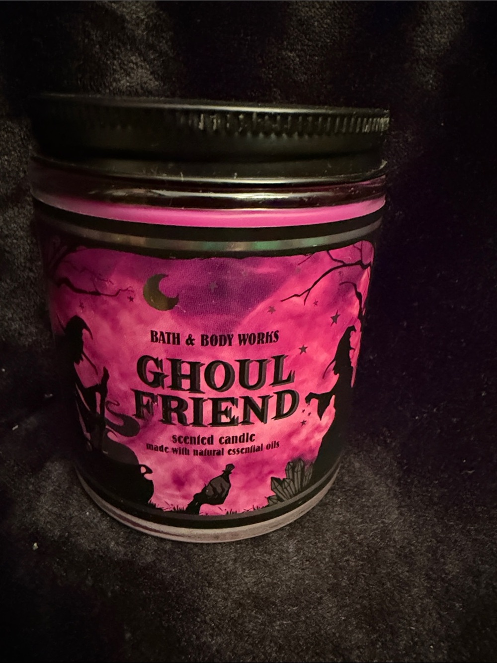 Bath & Body Works Ghoul Friend Scented Candle - Pink and Black